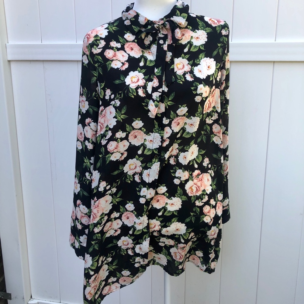 Floral long sleeve dress